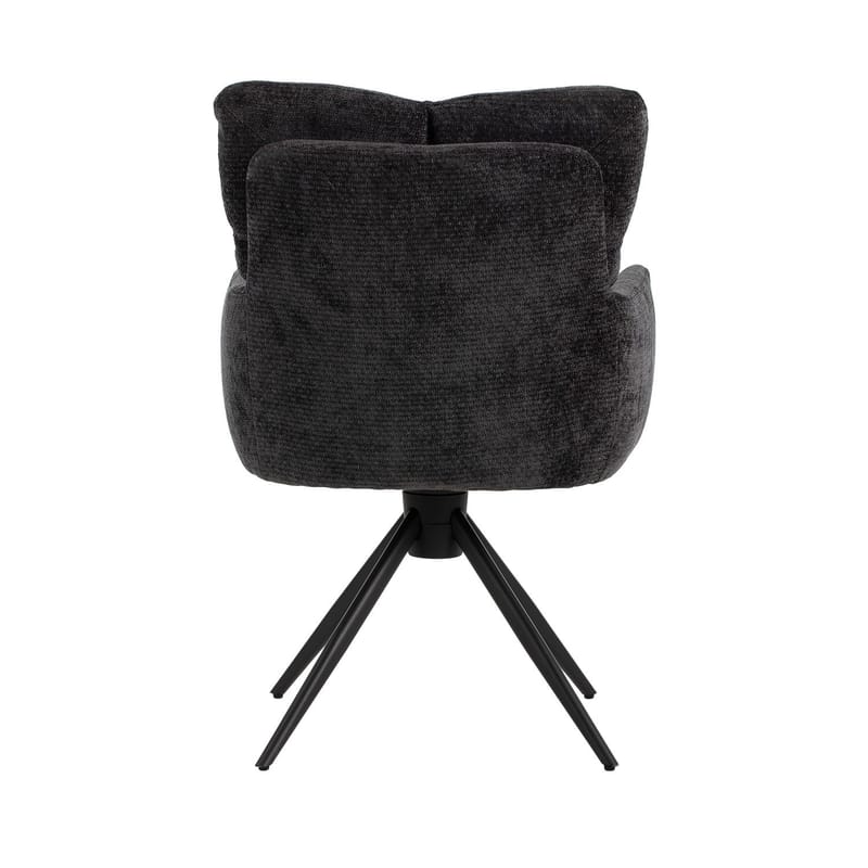 Stol HOME4YOU Lorena drejestol Grå - Grå - Møbler - Stole & lænestole - Spisebordsstole & køkkenstole