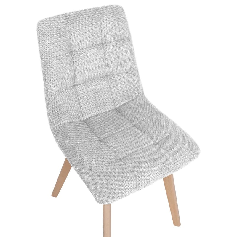 Stol HOME4YOU Makia Gråhvid - gråhvid - Møbler - Stole & lænestole - Spisebordsstole & køkkenstole