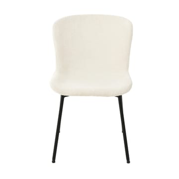 Stol HOME4YOU Manolo Hvid bouclé - Hvid - Møbler - Stole & lænestole - Spisebordsstole & køkkenstole