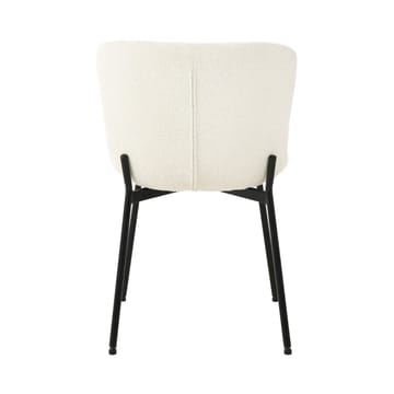 Stol HOME4YOU Manolo Hvid bouclé - Hvid - Møbler - Stole & lænestole - Spisebordsstole & køkkenstole