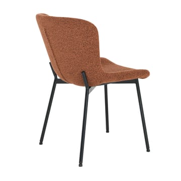 Stol HOME4YOU Manolo Rustrun bouclé - rustbrun - Møbler - Stole & lænestole - Spisebordsstole & køkkenstole