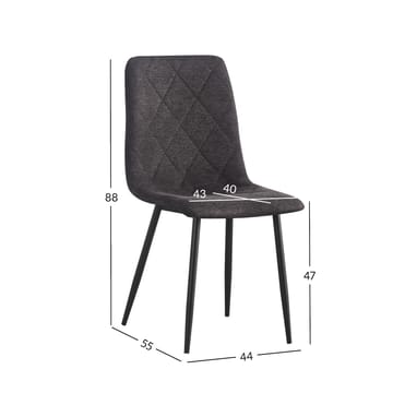 Stol HOME4YOU Mels Brun - Brun - Møbler - Stole & lænestole - Spisebordsstole & køkkenstole