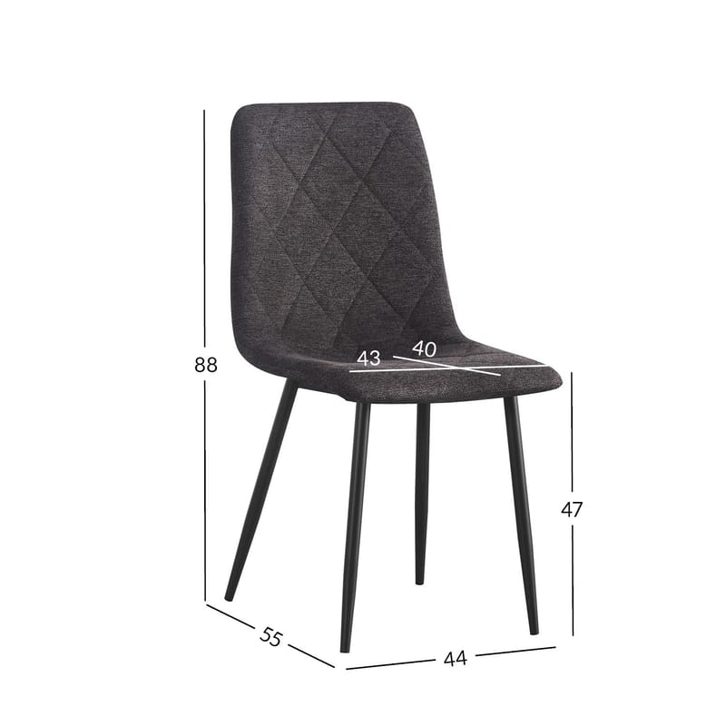 Stol HOME4YOU Mels Brun - Brun - Møbler - Stole & lænestole - Spisebordsstole & køkkenstole