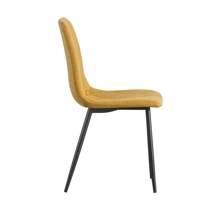 Stol HOME4YOU Mels Gul - Gul - Møbler - Stole & lænestole - Spisebordsstole & køkkenstole