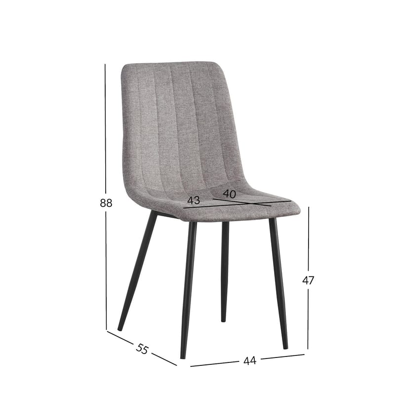 Stol HOME4YOU Milke Lysebrun - Lysebrun - Møbler - Stole & lænestole - Spisebordsstole & køkkenstole