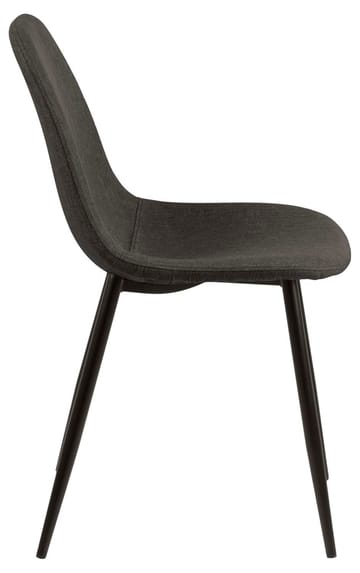 Stol HOME4YOU Wilma grå/sort - Grå/sort - Møbler - Stole & lænestole - Spisebordsstole & køkkenstole