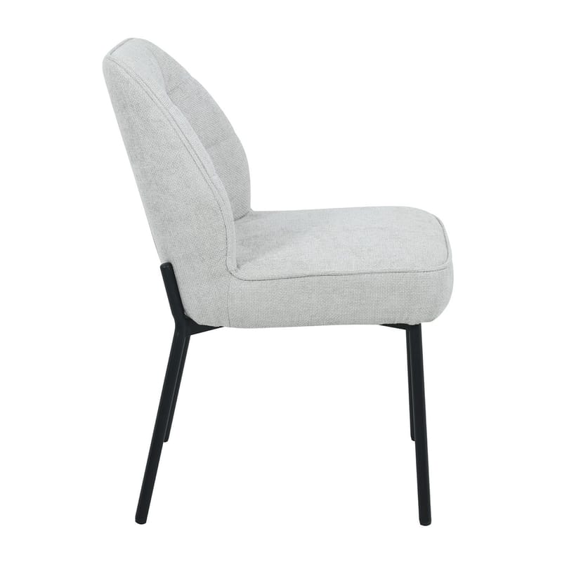 Stol HOME4YOU Zaylen Lysegrå - Lysegrå - Møbler - Stole & lænestole - Spisebordsstole & køkkenstole