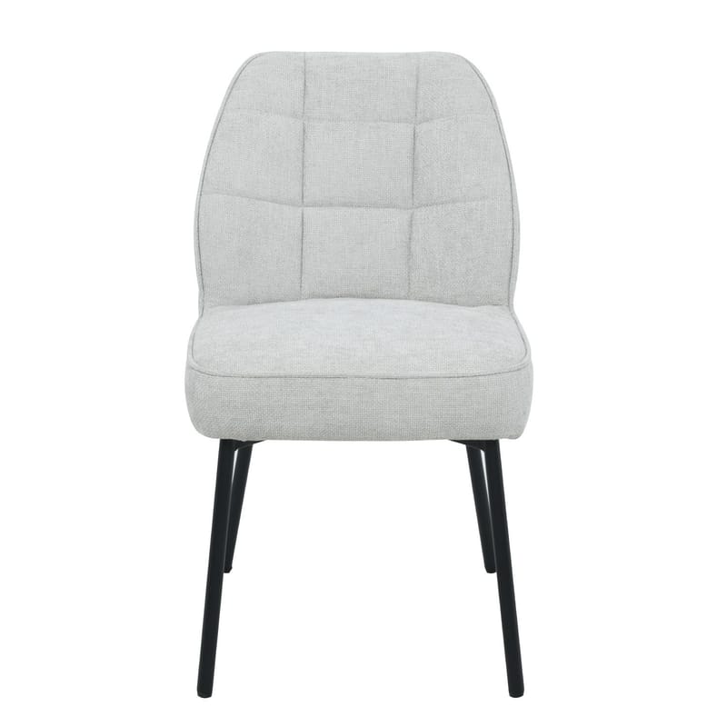 Stol HOME4YOU Zaylen Lysegrå - Lysegrå - Møbler - Stole & lænestole - Spisebordsstole & køkkenstole