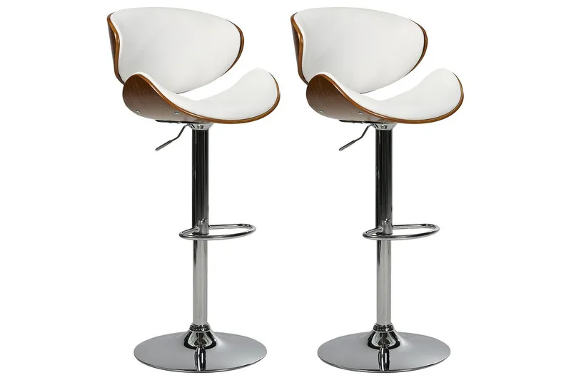 Svängbar stol Beliani Rotterdam II set om 2 White, undefined