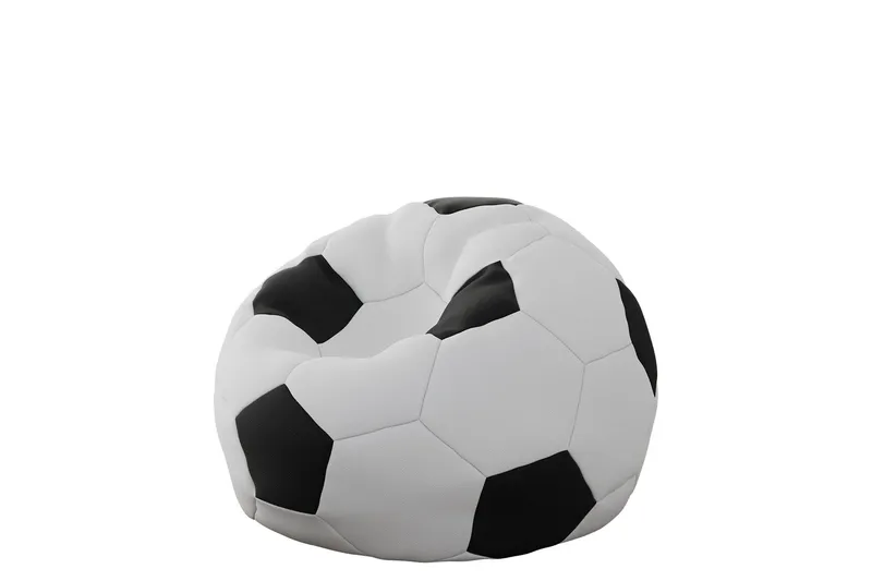 Svalliden Sækkestol 95 cm, Hvid / Sort