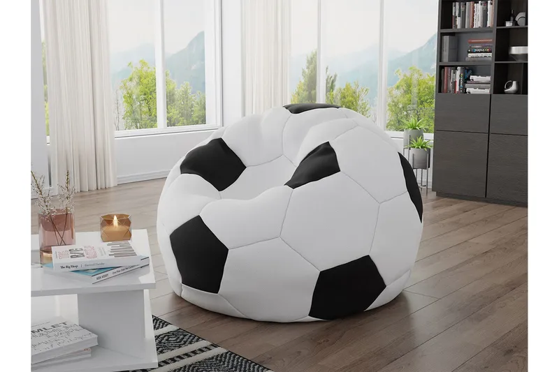 Svalliden Sækkestol 95 cm - Hvid / Sort - Møbler - Stole & lænestole - Sækkestol