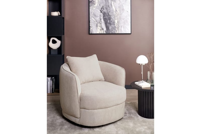 Svingbar lænestol Andalen - Beige - Møbler - Stole & lænestole - Lænestole