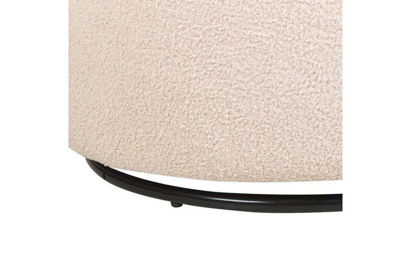 Svingbar lænestol Davik - Beige, sort - Møbler - Stole & lænestole - Lænestole