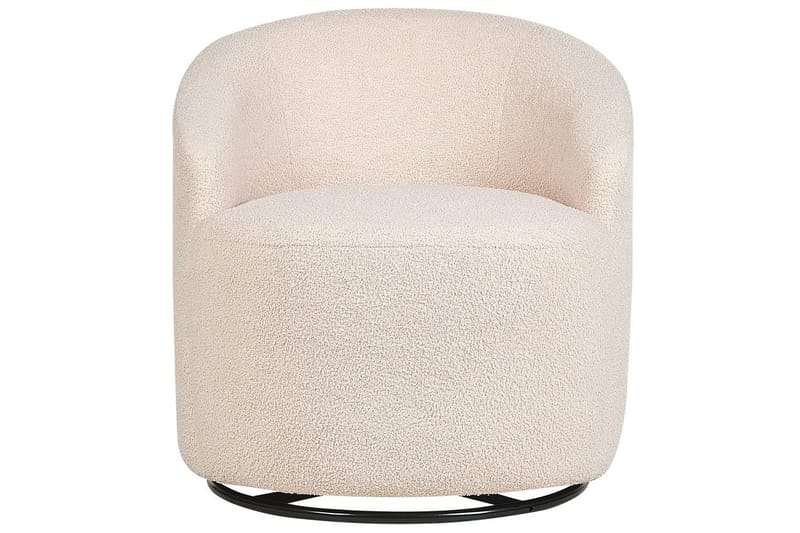 Svingbar lænestol Davik - Beige, sort - Møbler - Stole & lænestole - Lænestole