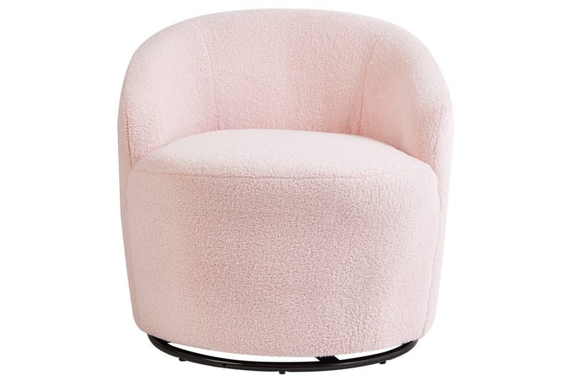 Svingbar lænestol Davik - Rosa, Sort, Rosa, sort - Møbler - Stole & lænestole - Lænestole