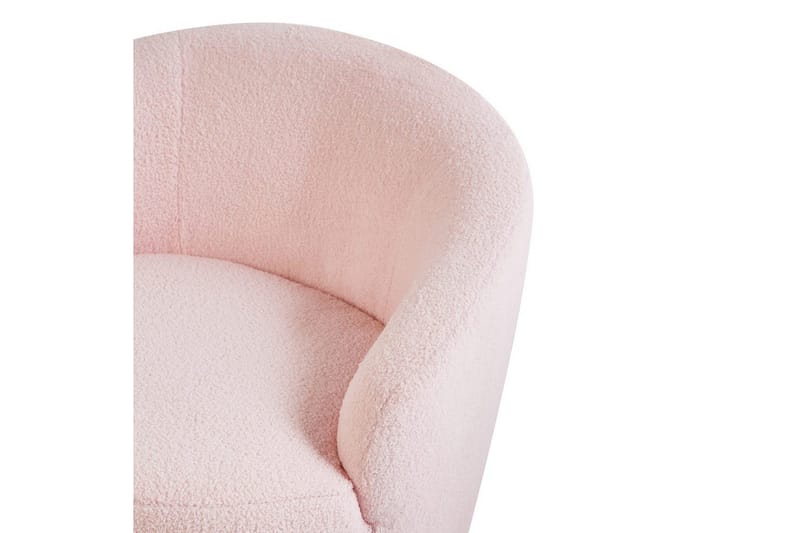 Svingbar lænestol Davik - Rosa, Sort, Rosa, sort - Møbler - Stole & lænestole - Lænestole