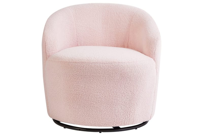 Svingbar lænestol Davik - Rosa, Sort, Rosa, sort - Møbler - Stole & lænestole - Lænestole