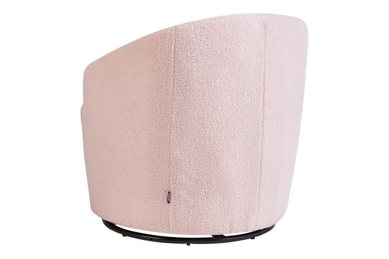 Svingbar lænestol Davik - Rosa, Sort, Rosa, sort - Møbler - Stole & lænestole - Lænestole