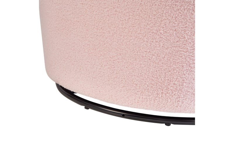 Svingbar lænestol Davik - Rosa, Sort, Rosa, sort - Møbler - Stole & lænestole - Lænestole