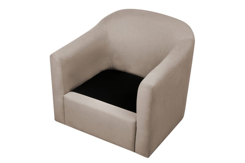Svingbar lænestol Magnor - Beige, sort - Møbler - Stole & lænestole - Lænestole