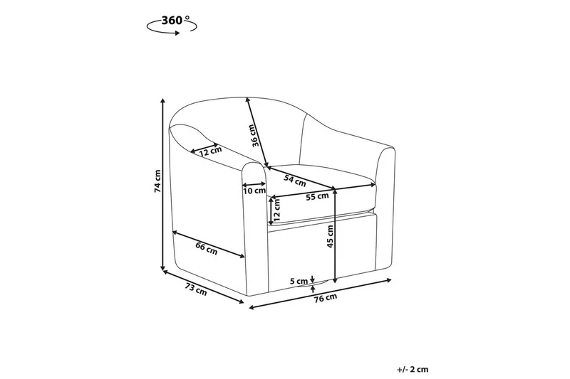 Svingbar lænestol Magnor - Grøn, Sort - Møbler - Stole & lænestole - Lænestole