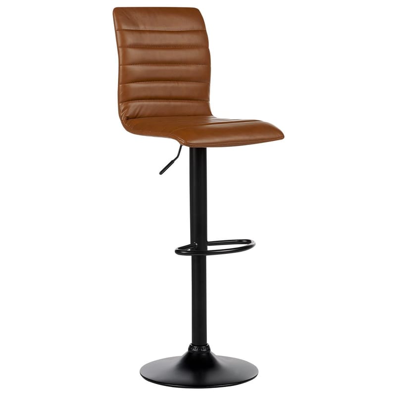 Svingbar skammel Lucerne 2-pak - Brun, Sort - Møbler - Stole & lænestole - Barstole