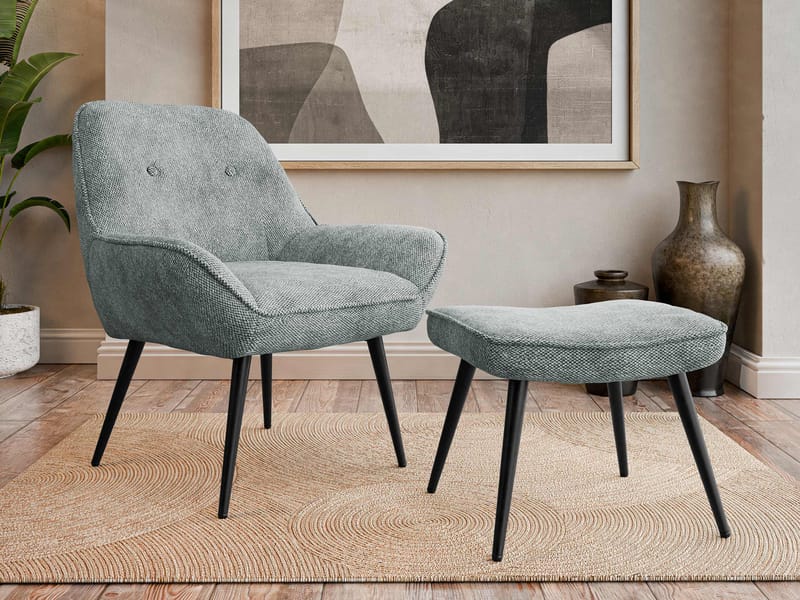 Sylvar Lænestol - Grå - Møbler - Stole & lænestole - Lænestole