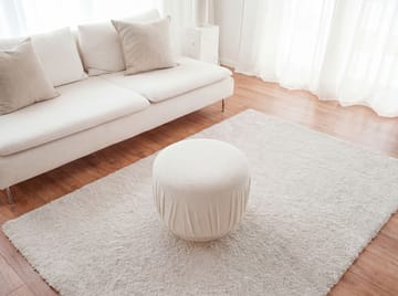 Älven rund siddepuf 50 cm i stof - lys creme - Møbler - Stole & lænestole - Taburet & skammel - Ottoman