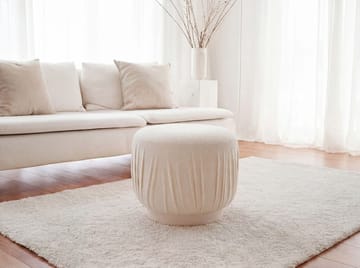 Älven rund siddepuf 50 cm i stof - lys creme - Møbler - Stole & lænestole - Taburet & skammel - Ottoman