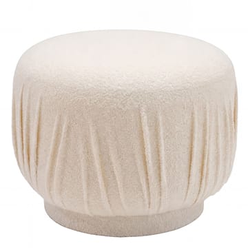 Älven rund siddepuf 50 cm i stof - lys creme - Møbler - Stole & lænestole - Taburet & skammel - Ottoman