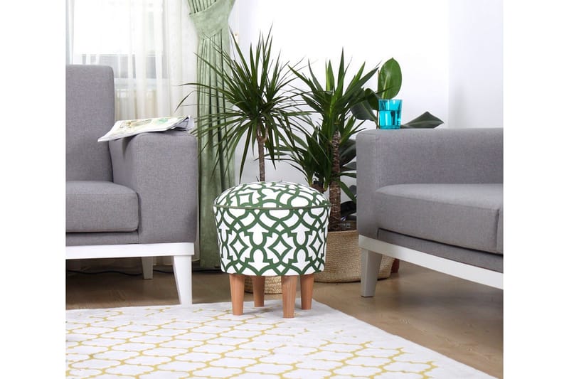 Painesville Siddepuf 42 cm - Grøn - Møbler - Stole & lænestole - Taburet & skammel - Ottoman