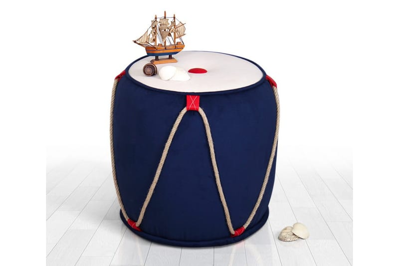 Redlands Siddepuf 42 cm - Blå - Møbler - Stole & lænestole - Taburet & skammel - Ottoman