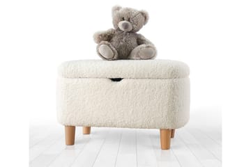 Anaro Puf 61 cm Rektangulært - Hvid - Møbler - Stole & lænestole - Taburet & skammel - Ottoman