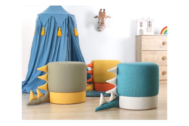 Anaro Sækkestol Rund - Gul - Møbler - Stole & lænestole - Taburet & skammel - Ottoman