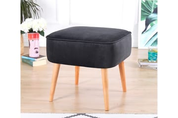 Anaro Sækkestol 45 cm Rektangulær - Mørkegrå - Møbler - Stole & lænestole - Taburet & skammel - Ottoman