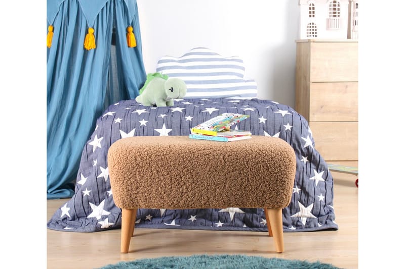 Anaro Puf 61 cm Rektangulært - Brun - Møbler - Stole & lænestole - Taburet & skammel - Ottoman