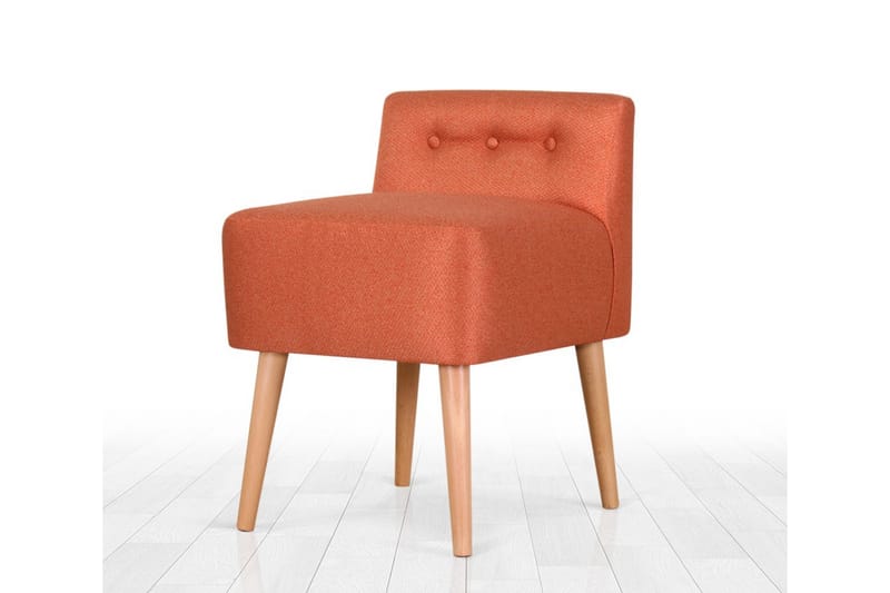 Anaro Sækkestol 43 cm Rektangulær - Orange - Møbler - Stole & lænestole - Taburet & skammel - Ottoman