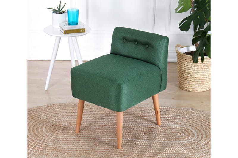 Anaro Sækkestol 43 cm Rektangulær - Mørkegrøn - Møbler - Stole & lænestole - Taburet & skammel - Ottoman