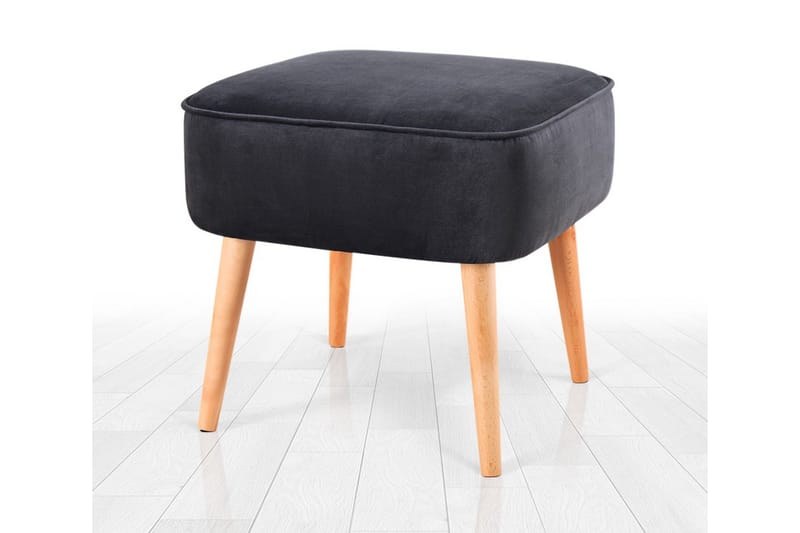 Anaro Sækkestol 45 cm Rektangulær - Mørkegrå - Møbler - Stole & lænestole - Taburet & skammel - Ottoman