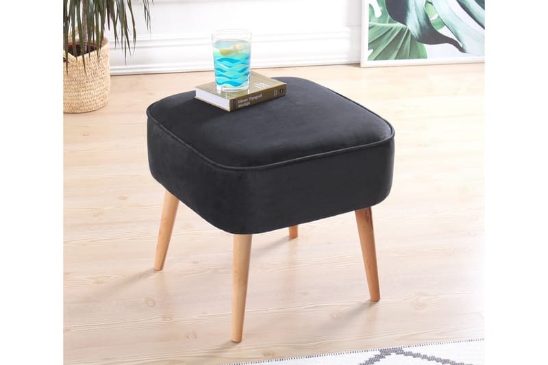 Anaro Sækkestol 45 cm Rektangulær - Mørkegrå - Møbler - Stole & lænestole - Taburet & skammel - Ottoman