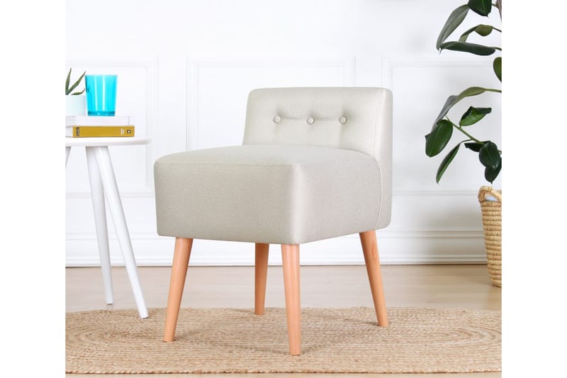 Anaro Sækkestol 43 cm Rektangulær - Beige - Møbler - Stole & lænestole - Taburet & skammel - Ottoman