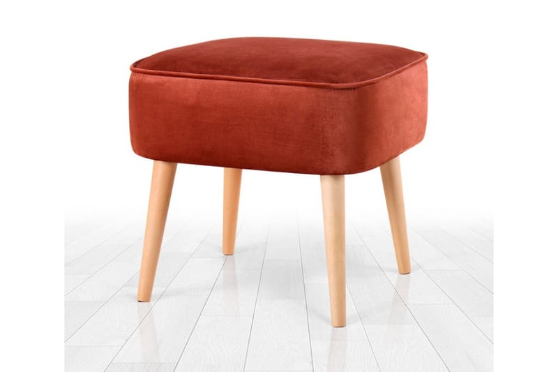 Anaro Sækkestol 45 cm Rektangulær - Rød - Møbler - Stole & lænestole - Taburet & skammel - Ottoman
