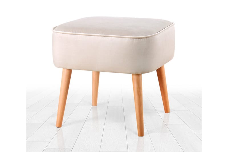 Anaro Sækkestol 45 cm Rektangulær - Beige - Møbler - Stole & lænestole - Taburet & skammel - Ottoman