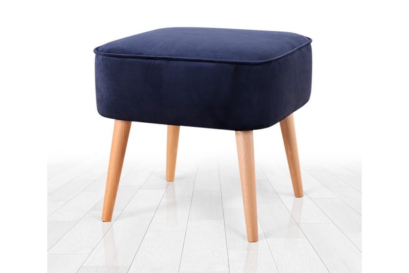Anaro Sækkestol 45 cm Rektangulær - Marineblå - Møbler - Stole & lænestole - Taburet & skammel - Ottoman