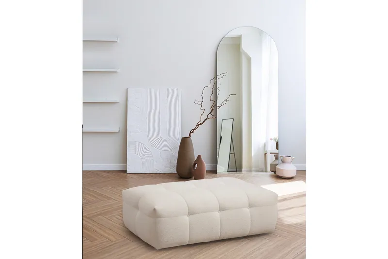 Octavian Fodskammel 120 cm, Beige