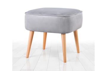 Anaro Sækkestol 45 cm Rektangulær - Lysegrå - Møbler - Stole & lænestole - Taburet & skammel - Ottoman