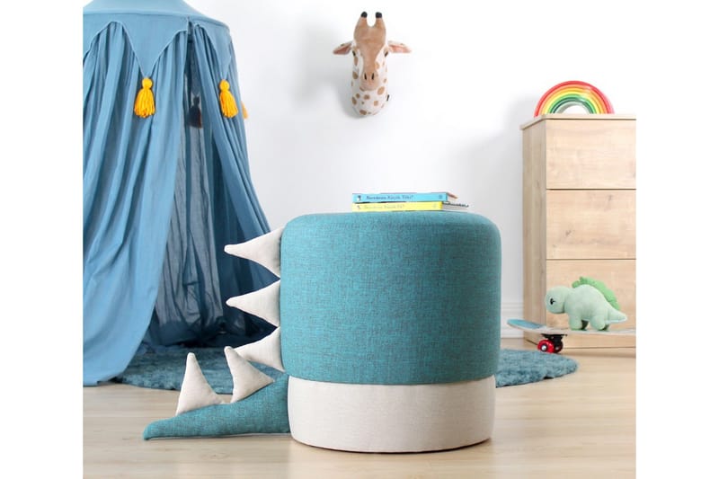 Anaro Sækkestol Rund - Blå - Møbler - Stole & lænestole - Taburet & skammel - Ottoman