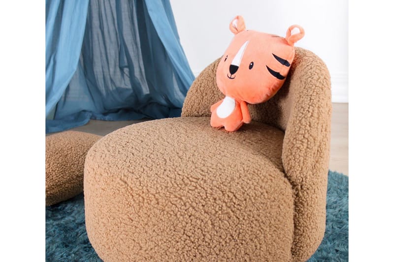 Anaro Sækkestol Rund - Brun - Møbler - Stole & lænestole - Taburet & skammel - Ottoman