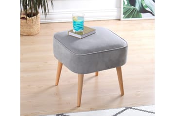 Anaro Sækkestol 45 cm Rektangulær - Lysegrå - Møbler - Stole & lænestole - Taburet & skammel - Ottoman