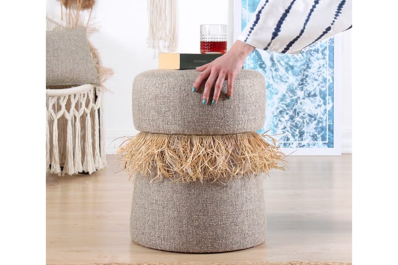 Anaro Sækkestol Rund - Brun - Møbler - Stole & lænestole - Taburet & skammel - Ottoman